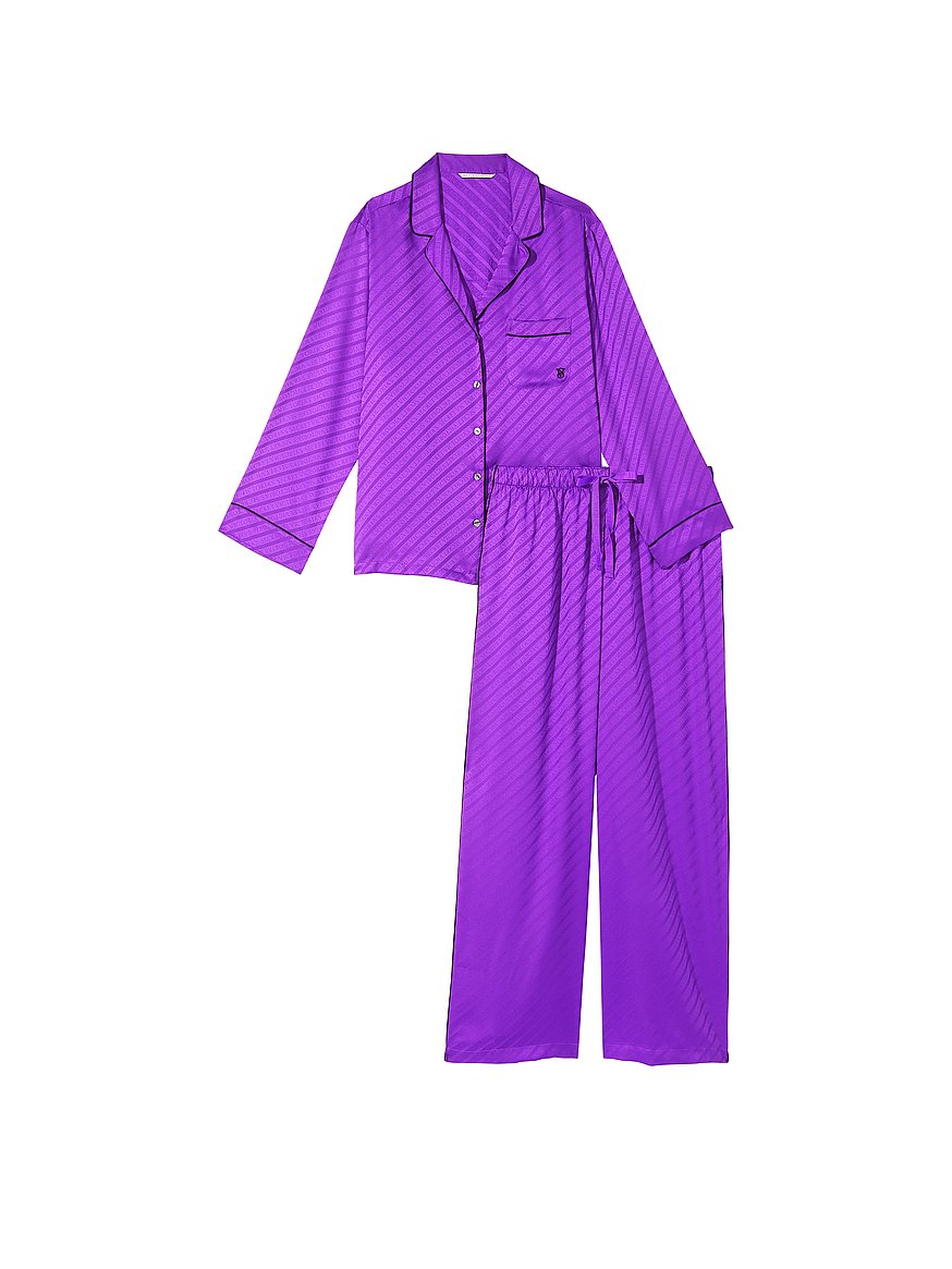 Acquista online Pigiama lungo in raso – Ordina i completi pigiama online 5000000279 – Victoria's Secret 